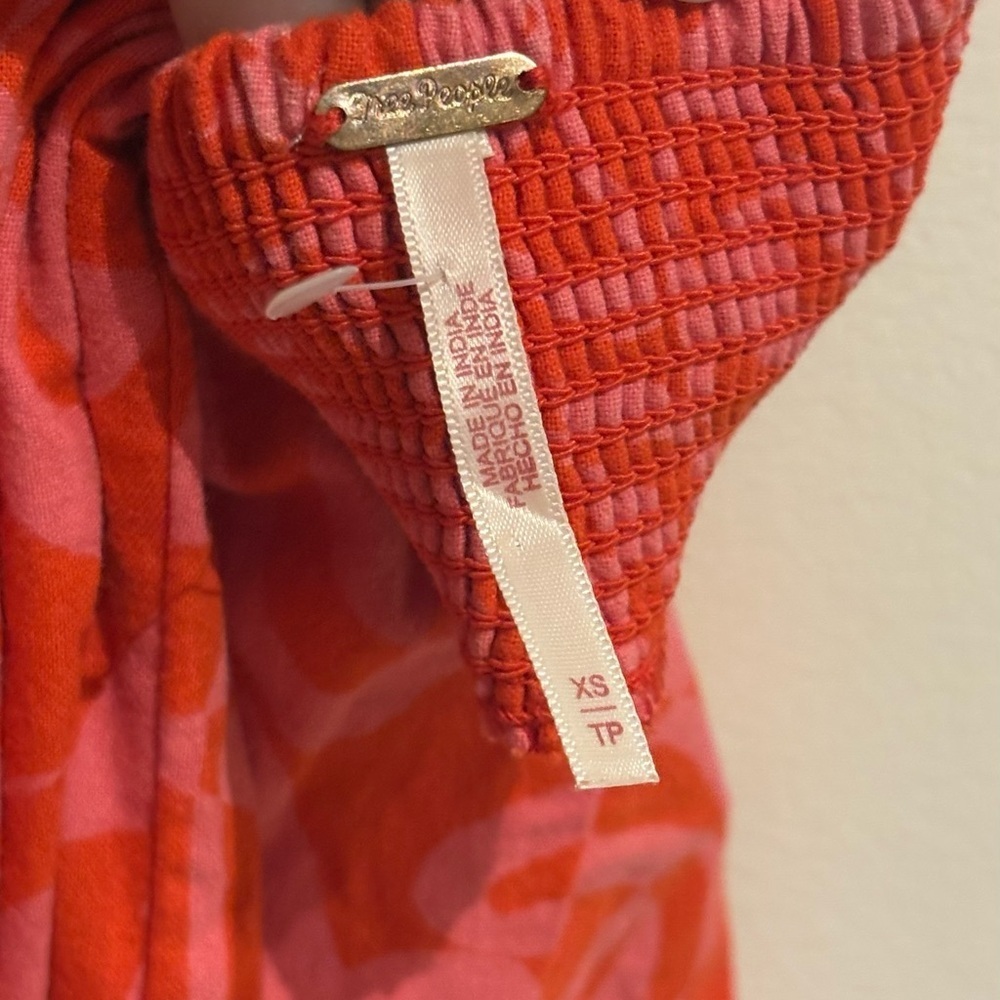 FREE PEOPLE Kira Jumpsuit Cherry Combo Size XS - Picture 7 of 8